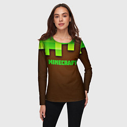 Лонгслив женский Minecraft forever, цвет: 3D-принт — фото 2
