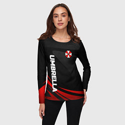 Лонгслив женский Umbrella - спорт, цвет: 3D-принт — фото 2