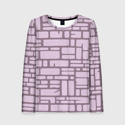 Женский лонгслив Кирпичная кладка