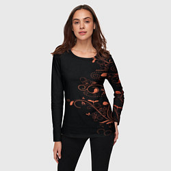 Лонгслив женский Китайский орнамент, цвет: 3D-принт — фото 2