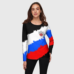 Лонгслив женский Федерация бокса России - триколор, цвет: 3D-принт — фото 2