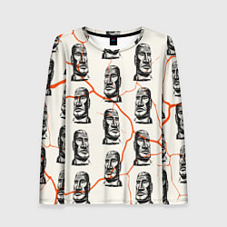 Лонгслив женский Статуи моаи, цвет: 3D-принт