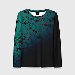 Лонгслив женский Абстрактный пятнистый с затемнением, цвет: 3D-принт