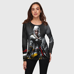 Лонгслив женский Цири из Ведьмака, цвет: 3D-принт — фото 2