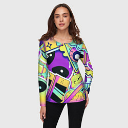 Лонгслив женский Пришелец, цвет: 3D-принт — фото 2