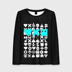 Женский лонгслив Love Death and Robots синий