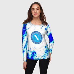 Лонгслив женский Наполи текстура краски, цвет: 3D-принт — фото 2