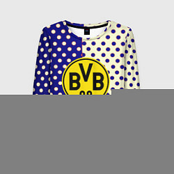 Лонгслив женский Borussia точки текстура, цвет: 3D-принт