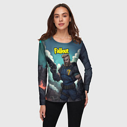 Лонгслив женский Fallout седьмой, цвет: 3D-принт — фото 2