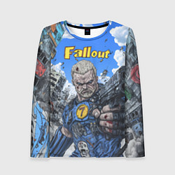 Лонгслив женский Fallout брутальный седьмой, цвет: 3D-принт