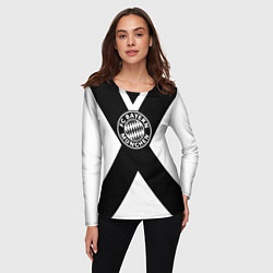 Лонгслив женский Бавария Мюнхен полосы, цвет: 3D-принт — фото 2