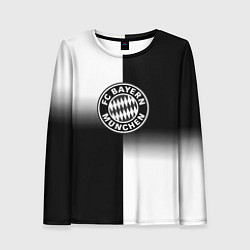 Лонгслив женский Бавария Мюнхен геометрия градиент, цвет: 3D-принт