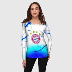 Лонгслив женский Бавария Мюнхен молнии, цвет: 3D-принт — фото 2