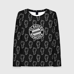Лонгслив женский Бавария Мюнхен люди паттерн, цвет: 3D-принт