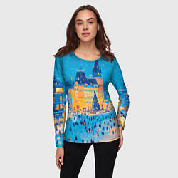 Лонгслив женский Московские новогодние каникулы, цвет: 3D-принт — фото 2