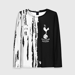 Женский лонгслив Tottenham Hotspur белые краски