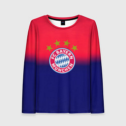 Лонгслив женский Бавария Мюнхен градиент, цвет: 3D-принт