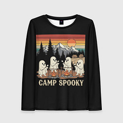 Женский лонгслив Приведения на кемпинге