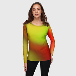 Лонгслив женский Color multicolored gradient, цвет: 3D-принт — фото 2