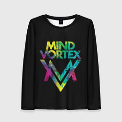 Лонгслив женский Mind Vortex Colour, цвет: 3D-принт
