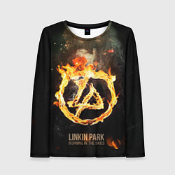 Лонгслив женский Linkin Park: Burning the skies цвета 3D-принт — фото 1