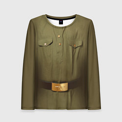 Лонгслив женский Униформа солдата, цвет: 3D-принт
