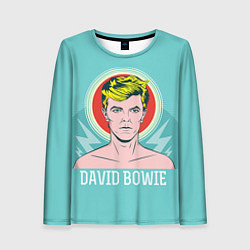 Лонгслив женский David Bowie: pop-art, цвет: 3D-принт