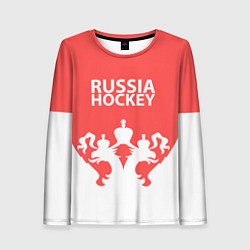 Женский лонгслив Russia Hockey