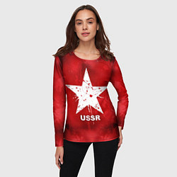 Лонгслив женский USSR Star, цвет: 3D-принт — фото 2