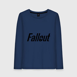 Лонгслив хлопковый женский Fallout, цвет: тёмно-синий