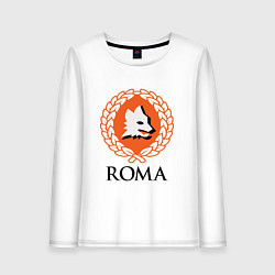 Лонгслив хлопковый женский Roma, цвет: белый