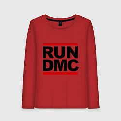 Лонгслив хлопковый женский Run DMC, цвет: красный