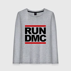 Лонгслив хлопковый женский Run DMC, цвет: меланж