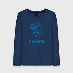 Лонгслив хлопковый женский Crimea, цвет: тёмно-синий