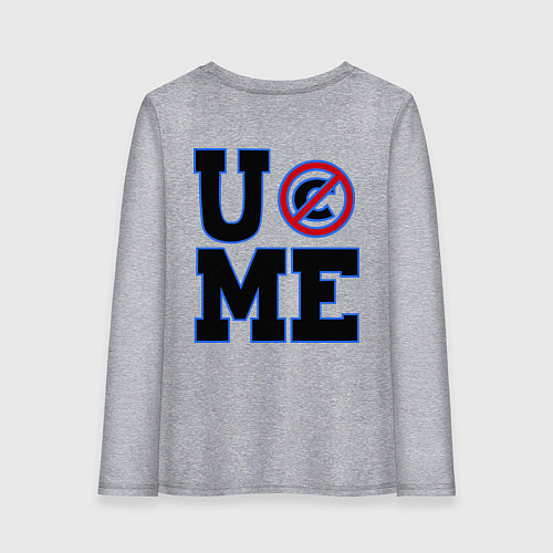 Женский лонгслив Never Give Up: Cenation / Меланж – фото 2