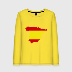 Лонгслив хлопковый женский Испания (Spain), цвет: желтый