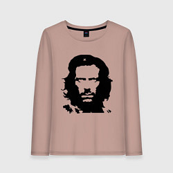 Лонгслив хлопковый женский Che House, цвет: пыльно-розовый