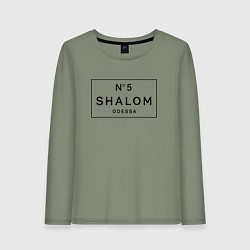 Лонгслив хлопковый женский SHALOM, цвет: авокадо