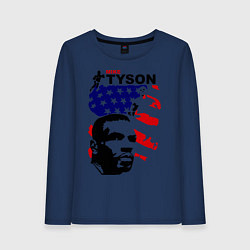 Лонгслив хлопковый женский Mike Tyson: USA Boxing, цвет: тёмно-синий