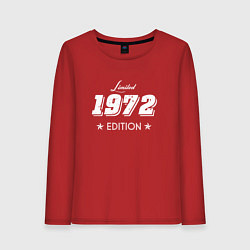 Лонгслив хлопковый женский Limited Edition 1972, цвет: красный
