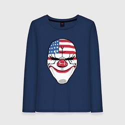 Лонгслив хлопковый женский American Mask, цвет: тёмно-синий