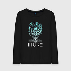Лонгслив хлопковый женский Muse, цвет: черный