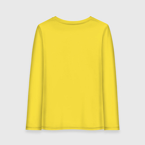 Женский лонгслив Мопс-печенька / Желтый – фото 2