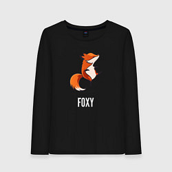 Лонгслив хлопковый женский Little Foxy, цвет: черный