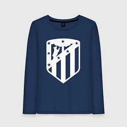 Лонгслив хлопковый женский FC Atletico Madrid, цвет: тёмно-синий