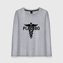 Лонгслив хлопковый женский Placebo, цвет: меланж