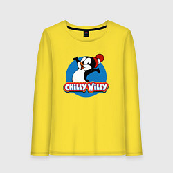 Лонгслив хлопковый женский Chilly Willy, цвет: желтый