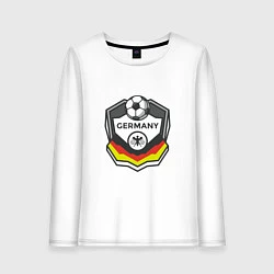 Лонгслив хлопковый женский Germany League, цвет: белый