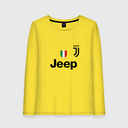 Лонгслив хлопковый женский Ronaldo: Juve Sport, цвет: желтый