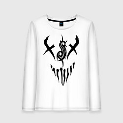 Лонгслив хлопковый женский Slipknot Demon, цвет: белый